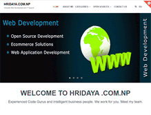 Tablet Screenshot of hridaya.com.np